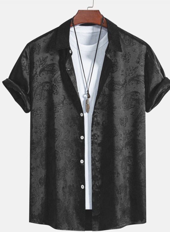 Printed Trendy Loose Men's Shirt