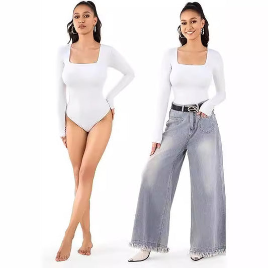 Tight Jumpsuit Hot Girl Sexy Slim-fit Pants Long Sleeve